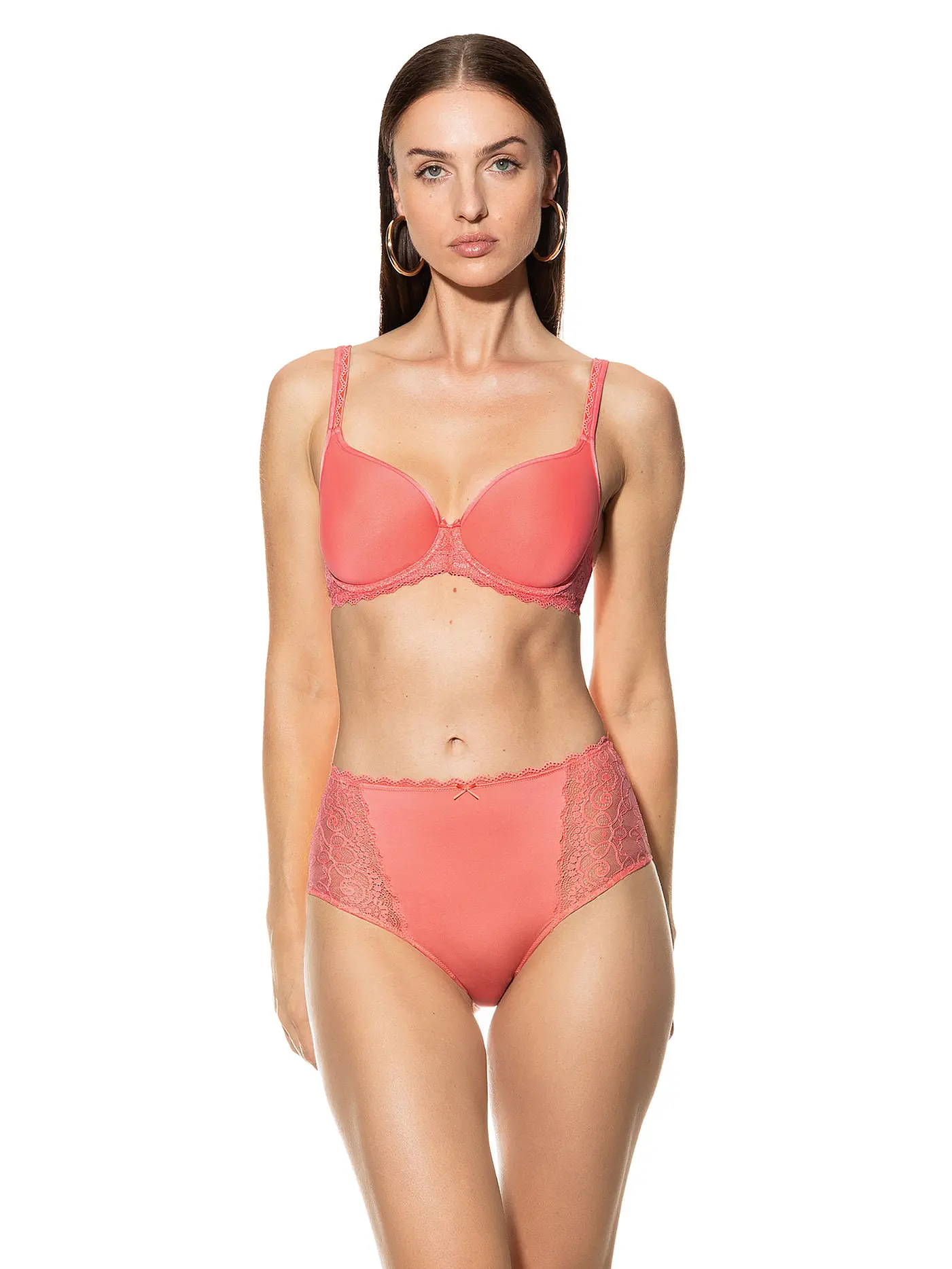 MEY | Spacer-BH AMOROUS schwarz | koralle